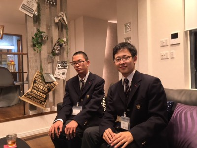 池田高校男子2名がインターンシップに来てくれています！